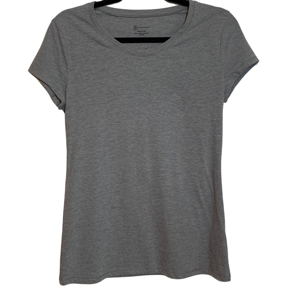 No Boundaries Tops - No Boundaries Basic Light Grey Tee (Size: L)